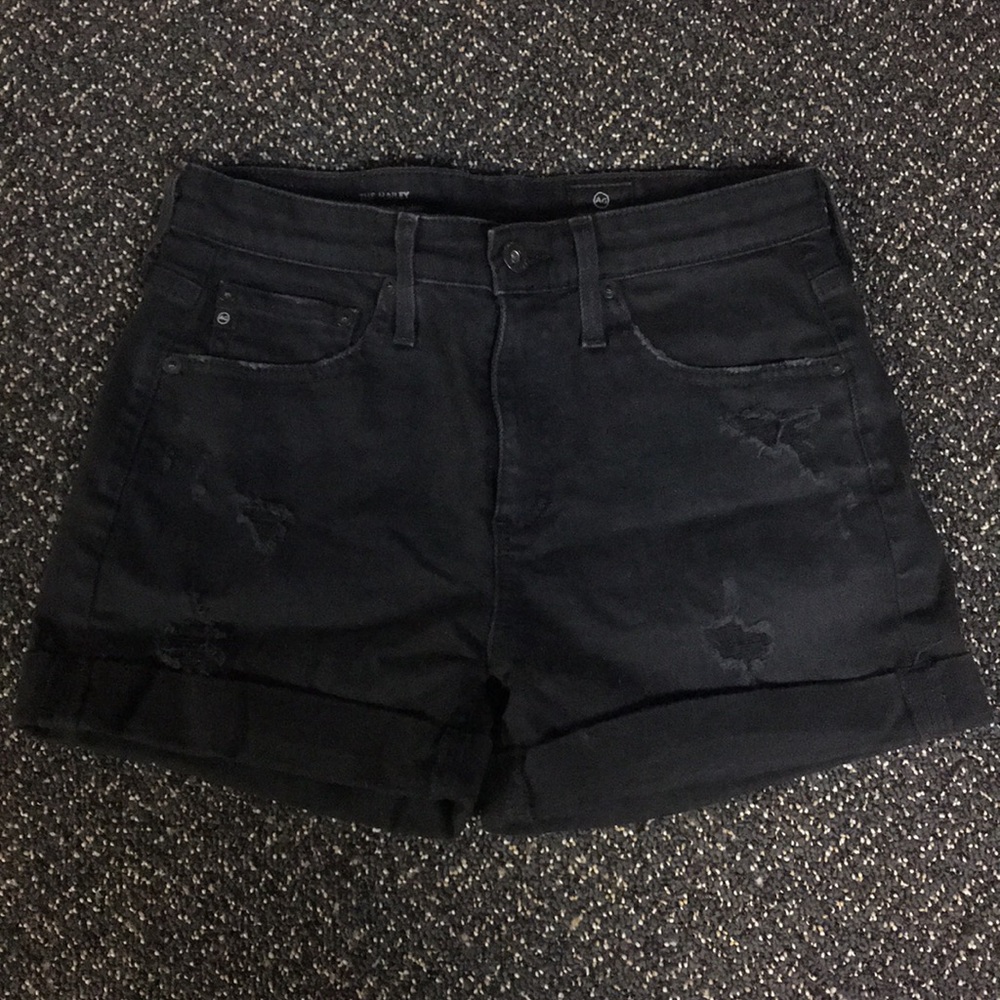 Women’s black jean shorts